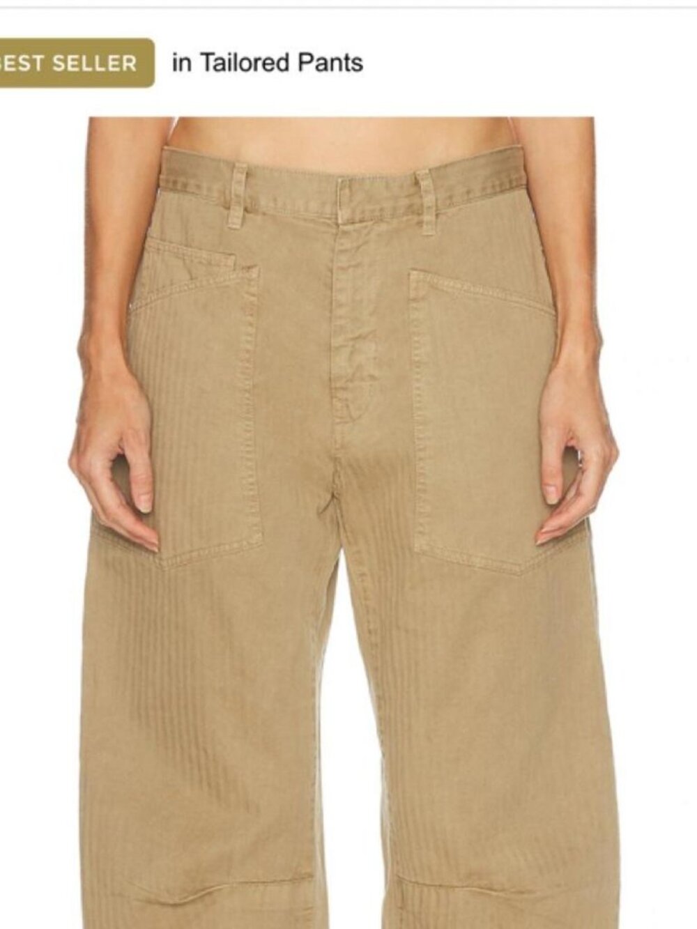 Nili Lotan Camel Tan Shon Barrel Pants Size 2